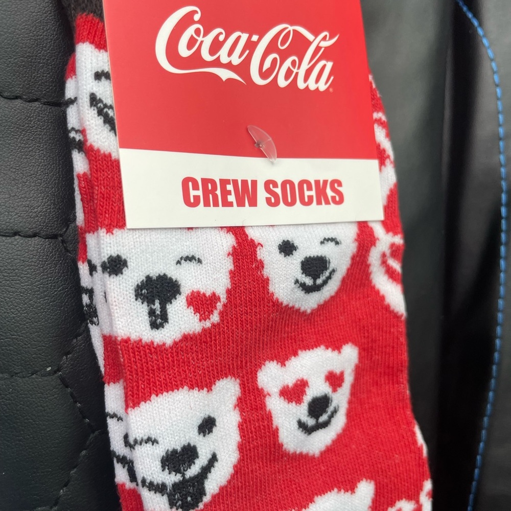 NWT Mens Coca Cola Crew Socks shoe sz 6-13